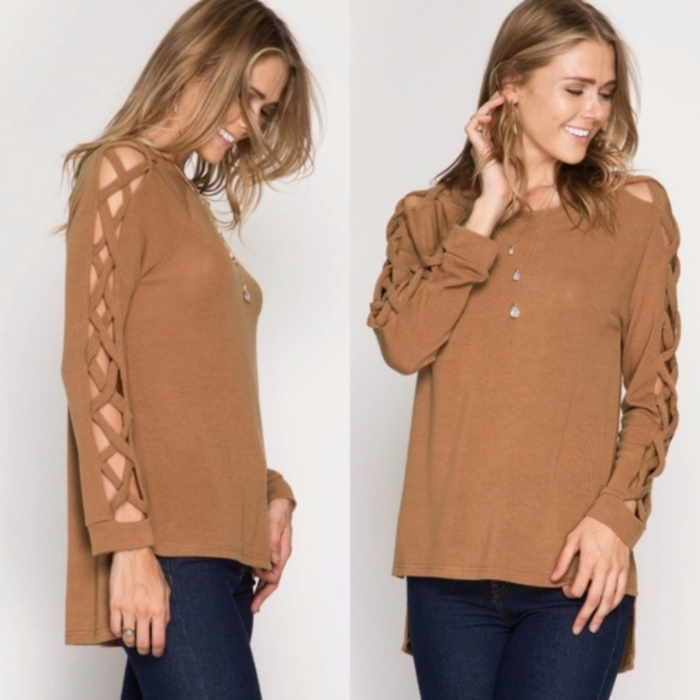 She&Sky Open Sleeve Sweater Size M